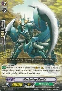 Machining Mantis [G Format] Card Front