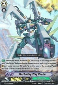 Machining Stag Beetle Card Front