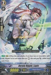 Unruly Ripple, Lapis Card Front