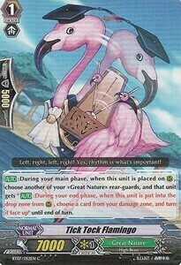 Tick Tock Flamingo Card Front