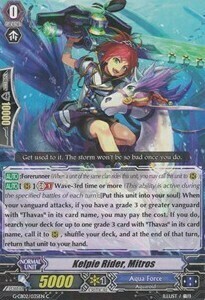 Kelpie Rider, Mitros Card Front