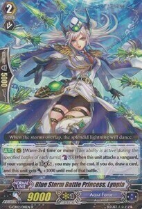 Blue Storm Battle Princess, Lynpia Card Front