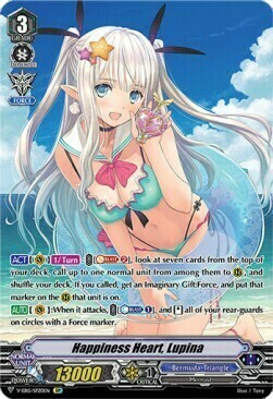 Happiness Heart, Lupina Card Front