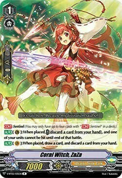 Coral Witch, ZaZa Card Front