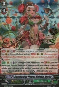 Ranunculus Flower Maiden, Ahsha Card Front