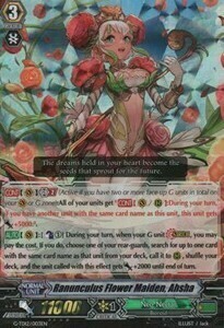 Ranunculus Flower Maiden, Ahsha Card Front