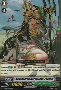 Abundant Flower Maiden, Patricia Card Front