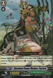 Abundant Flower Maiden, Patricia Card Front