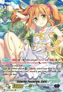 Colorful Pastorale, Caro Card Front