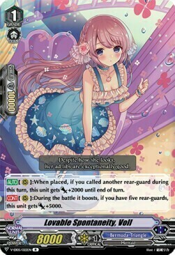 Lovable Spontaneity, Voll [V Format] Card Front