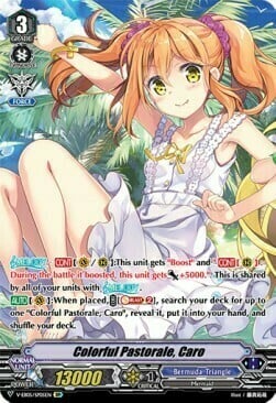 Colorful Pastorale, Caro [V Format] Card Front