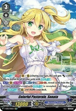 Colorful Pastorale, Sonata [V Format] Card Front