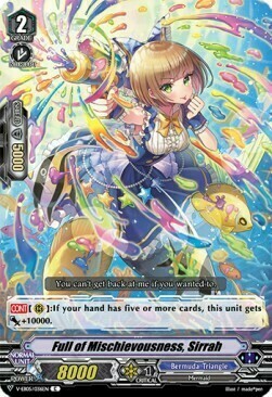 Full of Mischievousness, Sirrah [V Format] Card Front