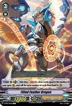 Filled Feather Dragon [V Format] Card Front