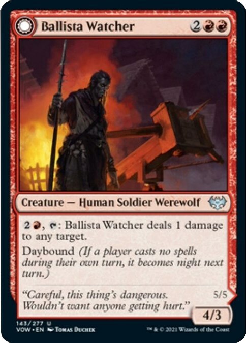 Ballista Watcher // Ballista Wielder Card Front