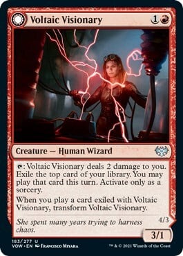 Voltaic Visionary // Volt-Charged Berserker Card Front