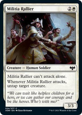 Militia Rallier Card Front