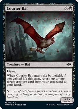 Courier Bat Card Front
