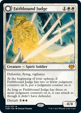Faithbound Judge // Sinner's Judgment Card Front