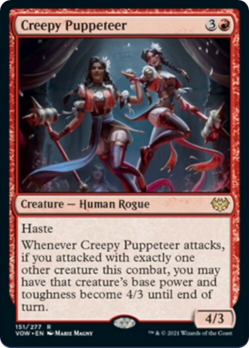 Creepy Puppeteer Card Front