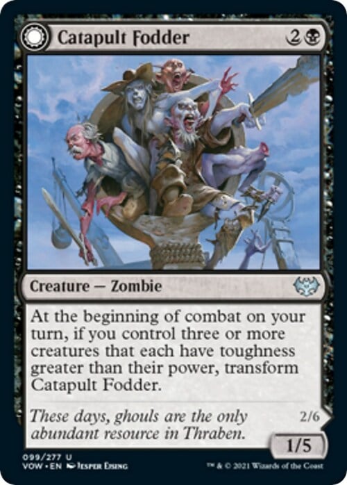 Catapult Fodder // Catapult Captain Card Front