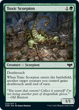 Scorpione Tossico Card Front