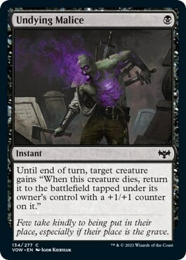 Undying Malice Card Front