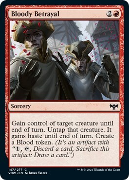 Bloody Betrayal Card Front