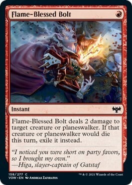 Flame-Blessed Bolt Card Front