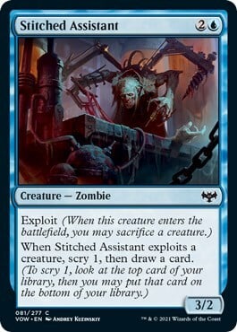 Stitched Assistant Card Front