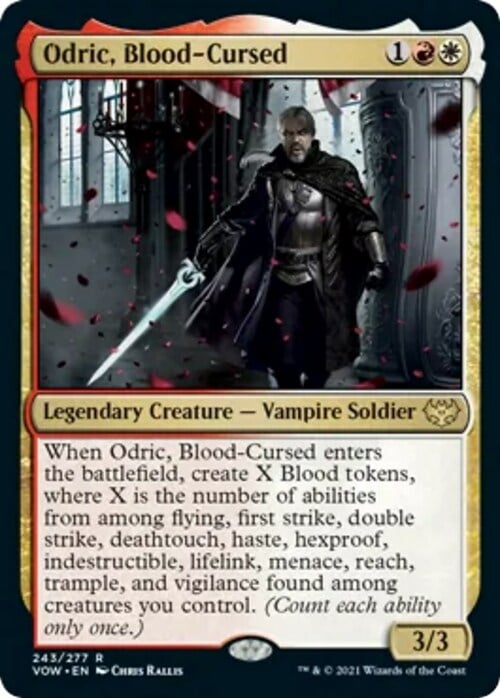 Odric, Blood-Cursed Card Front