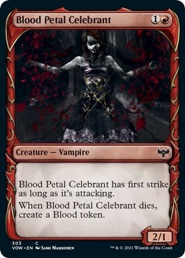 Blood Petal Celebrant Card Front