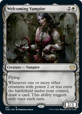 Welcoming Vampire Card Front