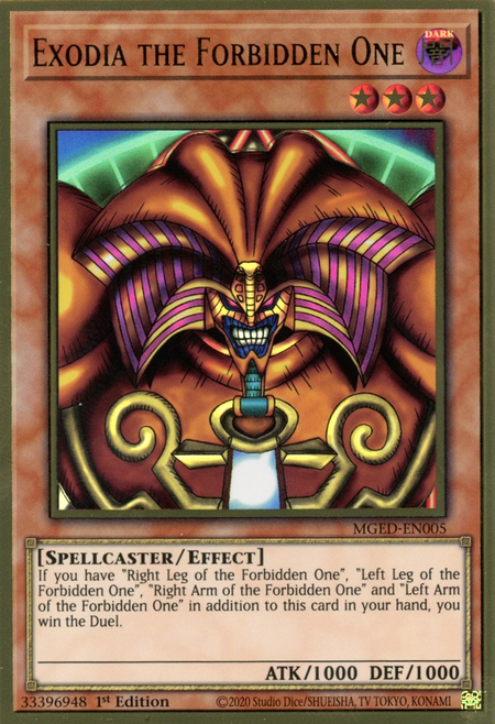 gold rare cards yugioh Exodia the Forbidden One Maximum Gold: El Dorado | Yu-Gi-Oh!