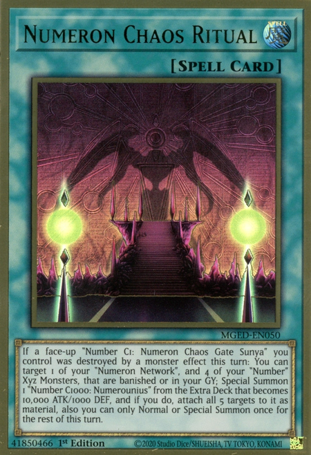 Numeron Chaos Ritual Card Front
