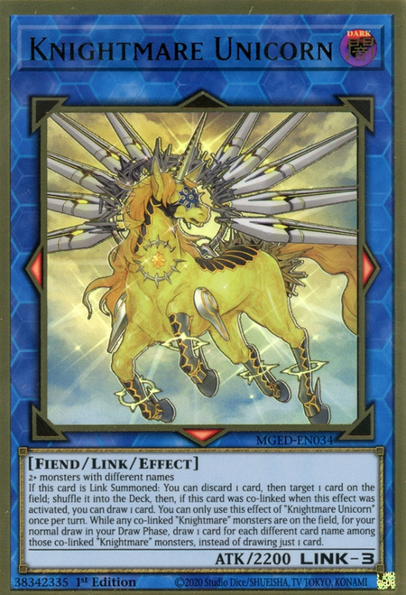 Cavaliere dell'Incubo Unicorno Card Front