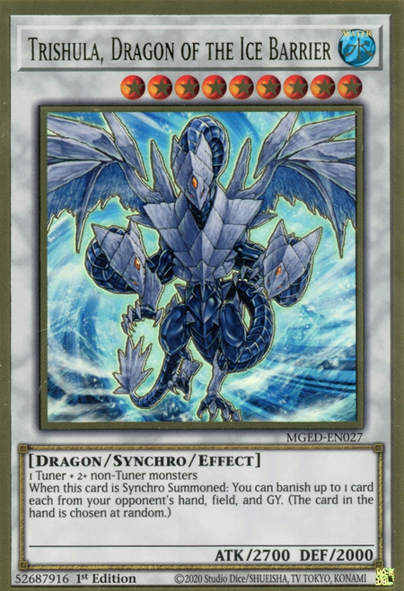 Trishula, Dragon of the Ice Barrier Card Front