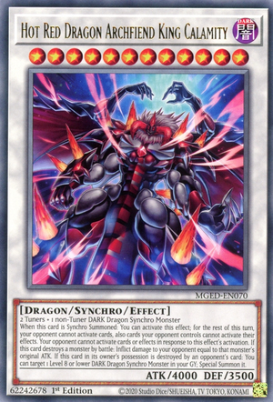 Hot Red Dragon Archfiend King Calamity Card Front