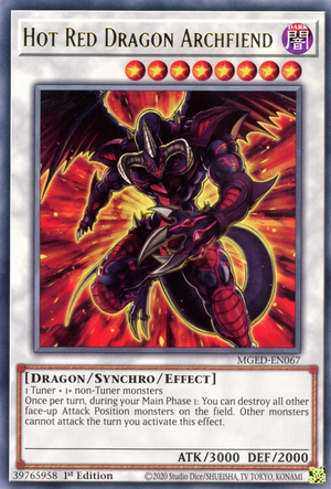 Hot Red Dragon Archfiend Card Front
