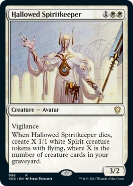 Hallowed Spiritkeeper Card Front