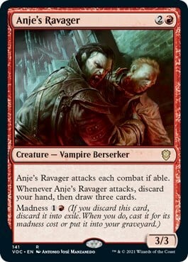 Anje's Ravager Card Front