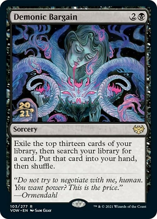 Demonic Bargain Card Front