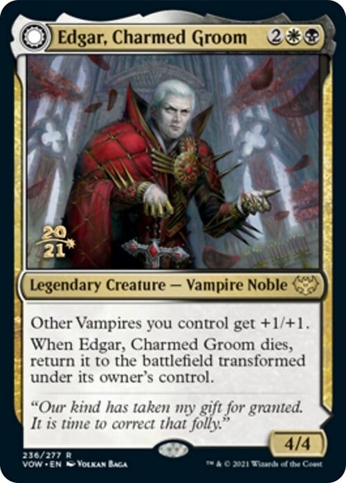 Edgar, Charmed Groom // Edgar Markov's Coffin Card Front