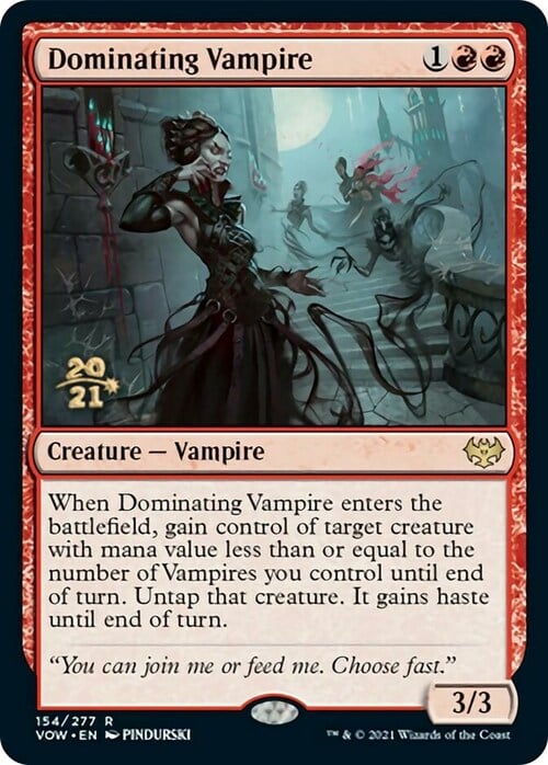 Dominating Vampire Card Front