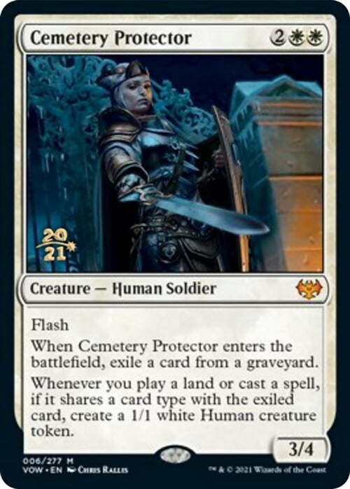 Cemetery Protector Card Front