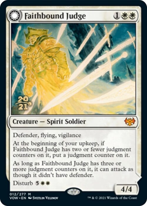 Faithbound Judge // Sinner's Judgment Card Front