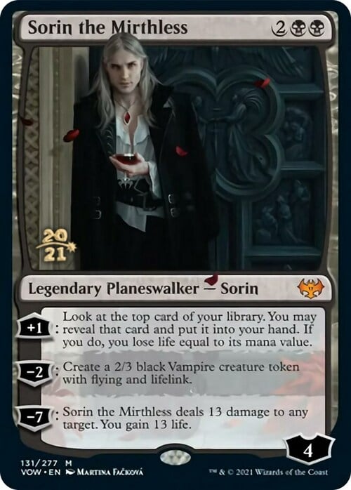 Sorin the Mirthless Card Front