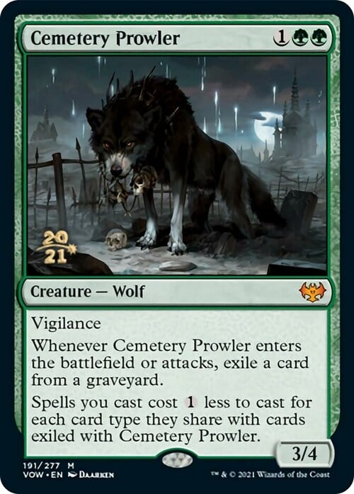 Cemetery Prowler Card Front