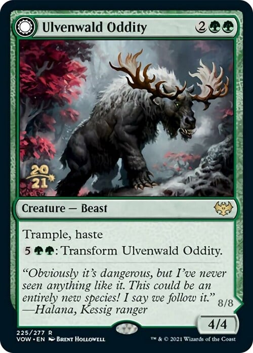 Ulvenwald Oddity // Ulvenwald Behemoth Card Front