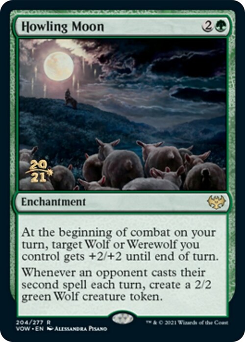 Howling Moon Card Front